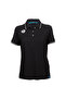Team Solid Cotton Women's Black Swimmer T-Shirt 004893500