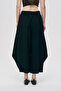 Women's Solid Color Modern Shalwar Trousers with Elastic Waist - 4
