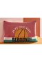 Zorluteks Basketball Patterned 100% Cotton Fabric 1 Piece Pillowcase 50X70 cm - 2