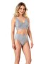 Women's Gray Combed Cotton Body Bra