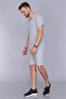 Men's Gray Gray V-Neck T-Shirt - 4