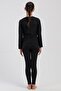 Girl's Black Long Thermal Bottoms - 4