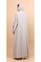 Ethereal Beige Garden-Crest Abaya - 4