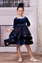 Girls' Velvet Tulle Dress