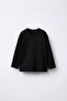 Girl's Leopard Pattern Shorts Skirt Black Long Sleeve Bodysuit - 5
