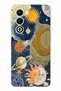 حافظة من السيليكون مطبوعة بتصميم Universe Sun and Moon متوافقة مع OPPO A5 4G