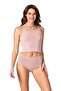 Women's Powder Double Rope Strap Crop Top