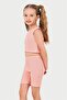 Girl's Salmon Halter Neck Tank Top - 3