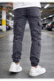 Men's Pants with Pockets, High Waist, Zippered Elastic Cuffs - 2