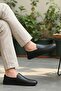 Genuine Leather Black Orthopedic Plain Model Men's Loafer Shoes