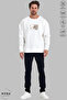 Unisex Bubu Dudu Printed Crew Neck Hoodless Oversized 100% Cotton Combed Cotton Sweatshirt - 2