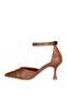 Solly Ankle Strap Tan Women's Heeled Shoes - 6