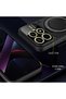 Mi 15t Pro Case with Magsafe Rotatable Ring Stand, Camera Lens Protection, Gold Detail, Military Style - 7