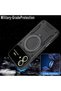 Honor 400 Case with Magsafe Rotatable Ring Stand, Full Camera Lens Protection, Gold Detailed Military Style - 6
