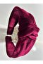 Velvet Knotted Crown Claret Red |   Stylish and Soft Fabric Hair Crown - 6