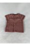 Baby Unisex Rose Dry Wool Buttoned Vest 6 12 Months Width 28 cm Length 30 cm