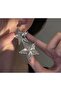 Steel Vip Silver Color Big Star Dangle Earrings - 2