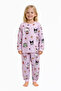 Kuromi Hello Kitty Patterned Girls' Pajama Set