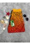 Men's Orange Spotted Swim Shorts - 4