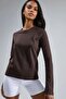 Busem Long Sleeve Crew Neck Basic Blouse