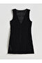 Lcw Vision Black V-Neck Openwork Women's Crochet Vest with Nevavm Difference - S5Ql93Z8-Cvl - 6