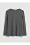 Crew Neck Striped Women's T-Shirt (S6) - 6