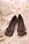 Elegant Women's Daily Ribbon Detailed Round Toe Stylish Ballerinas - 7