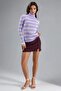 My Fashion Bodycon Striped Ribbed Turtleneck Sweater - 5
