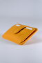 Unisex Leather Card Holder Ares Bl2003 Guti Mustard Yellow - 5