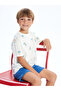 Lcw Kids Crew Neck Patterned Combed Cotton Baby Boy T-Shirt (S5) - 2