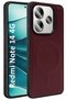 Redmi Note 14 4g Case Magsafe Carbonfiber Patterned Silicone Cover
