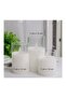 Set of 3 LED Flameless Glass Candles with Dancing Artificial Flames – Clear - 3