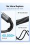 كابل USB C إلى USB C بقوة 100 واط، سلك شحن سريع بزاوية قائمة 3 أمتار، لون رمادي - 5