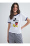 Ozmarka New Season Crew Neck Mickey Mouse Printed Women's T-Shirt