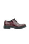 Genuine Leather Claret Red Casual Men's Shoes Rubber Sole - 105