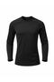 Lycra Single Jersey Men's Sports T-Shirt – Long Sleeve, Crew Neck, Slim Fit, Body-Hugging - 5
