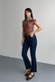 Ankle Length Slim Fit Mom Navy Blue Jeans - 6