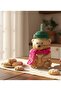 Barista Teddy Bear Green Hat Glass Cold Drink Cup Teddy Bear Cup 550 ml - 3