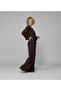 V-Neck Blouse & Wide-Leg Pants Women's Top and Bottom Set – Loose Fit - 2