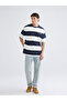 Timeless Clothing & Timeless Choices Zero Roba Collar Striped Combed Cotton Men's T-Shirt - 2