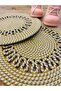 Presentation Plate Mat Jute Placemat American Service Set of 2 - 3