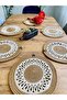 Jute Straw Presentation Plate Mat American Service Supla 6 Pieces - 3