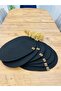 Presentation Plate Mat Jute American Service Oval Plate Set of 6 - 3