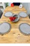 Wicker Jute Presentation Plate Mat Supla American Serving Tray and Basket 5 Pieces - 5