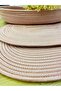Jute Straw Presentation Plate Mat, American Style Oval Serving Tray and Basket, Set of 3 - 5