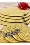 Presentation Plate Mat Jute American Service Oval Plate and Cup Holder Set of 8 - 3