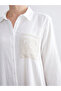 Textured Crochet Detailed Shirt Dress for Style Enthusiasts from Uzg Store - 3