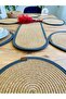 طقم طاولة طعام مزخرف من الخيزران والجوت، طقم سوبرا، طقم أمريكي، 8 قطع - 3
