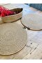 Presentation Plate Mat Jute Placemat American Serving and Basket Set 3 Pieces - 3