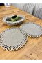 Presentation Plate Mat Jute Placemat American Serving and Basket Set 3 Pieces - 3
